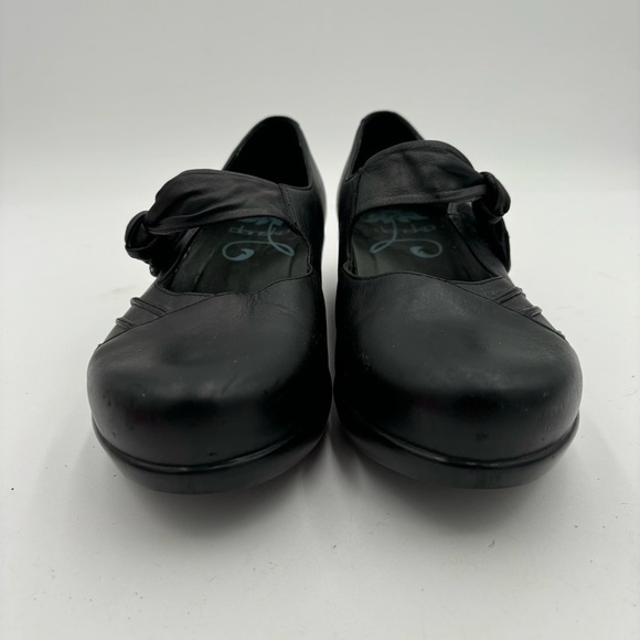 Dansko Women’s 39 Black Leather Ainsley Chunky Y2K Professional Mary Jane Shoes - Picture 6 of 7